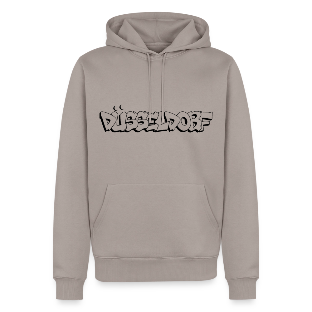 Hoodie Düsseldorf "Graffiti" Dark Edition - Taupe