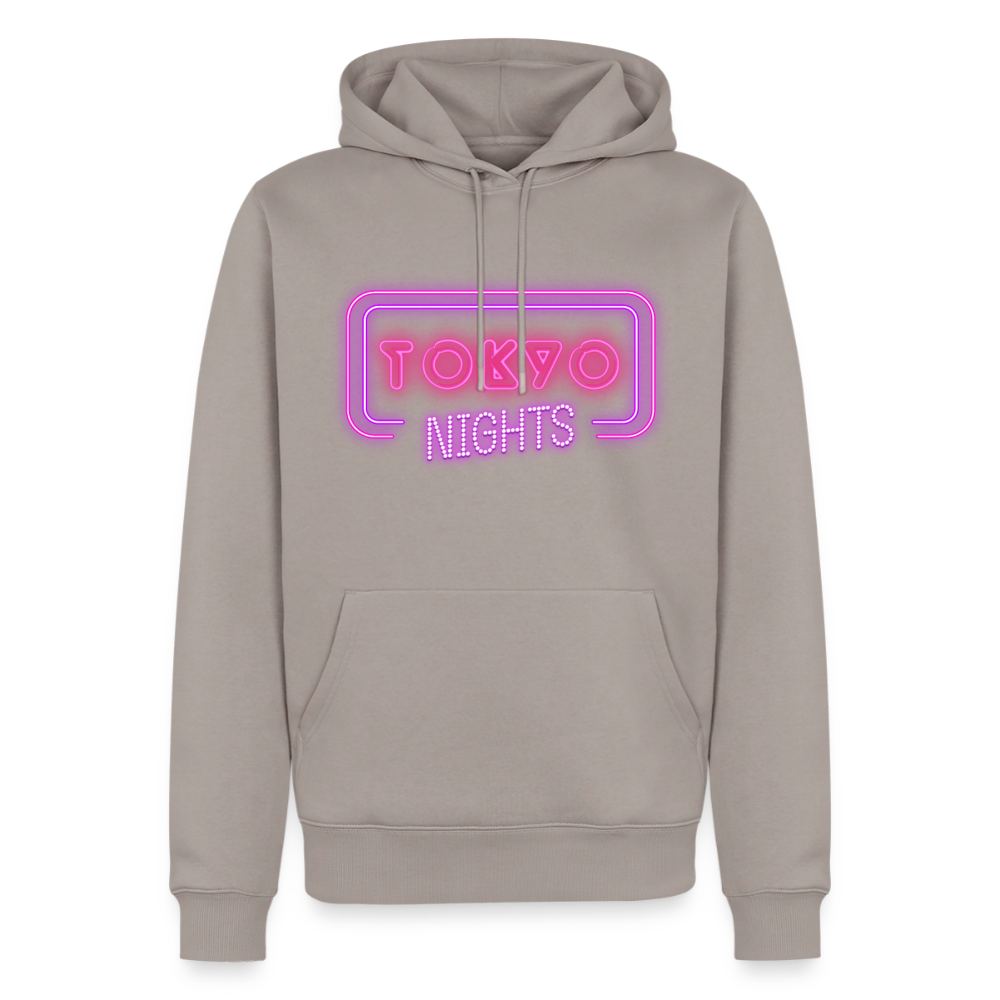 Hoodie Japan "Tokyo Nights" - Taupe