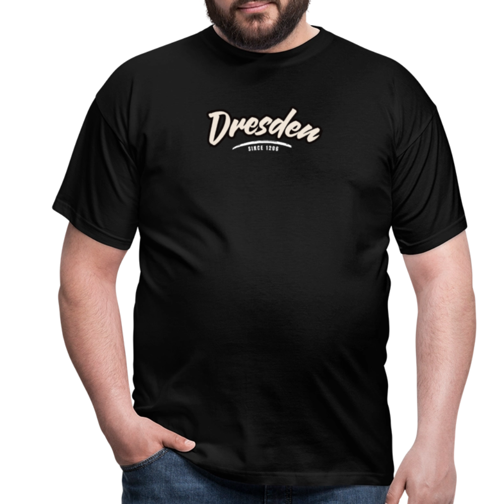T-Shirt Dresden "Graffiti Tag White" - Schwarz