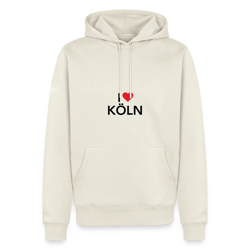 Hoodie "I Love Köln" Dark Edition - Naturweiß