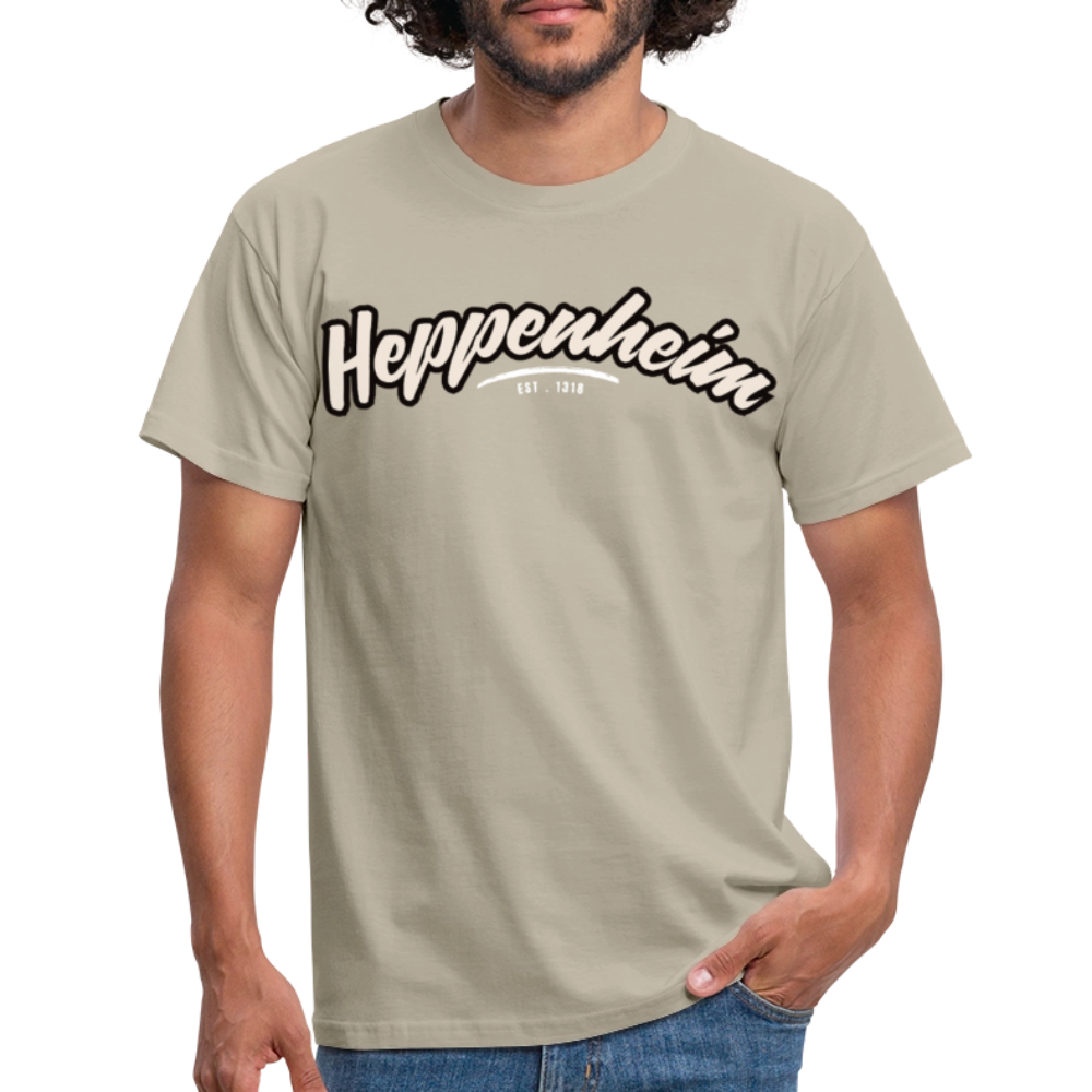 T-Shirt Heppenheim "Graffiti Tag White" - Sandbeige