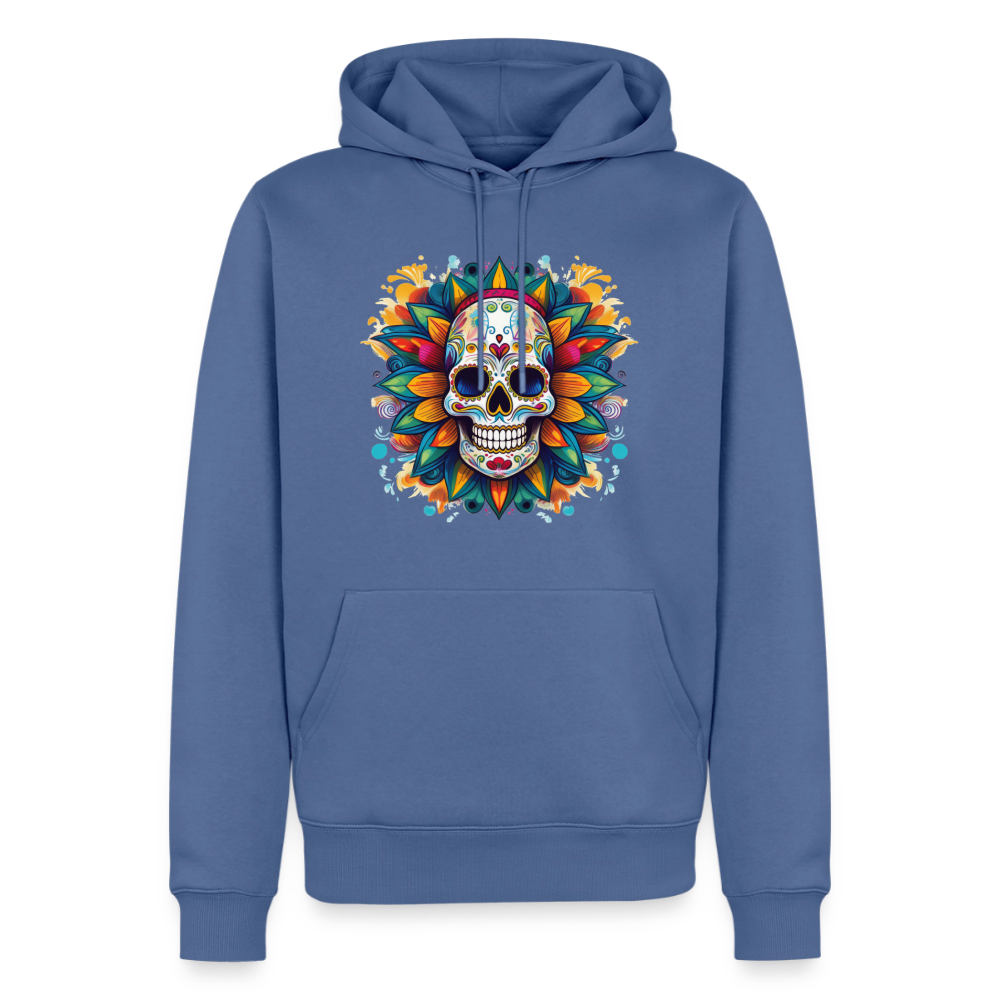 Hoodie Mexico "Mascarilla" - Taubenblau