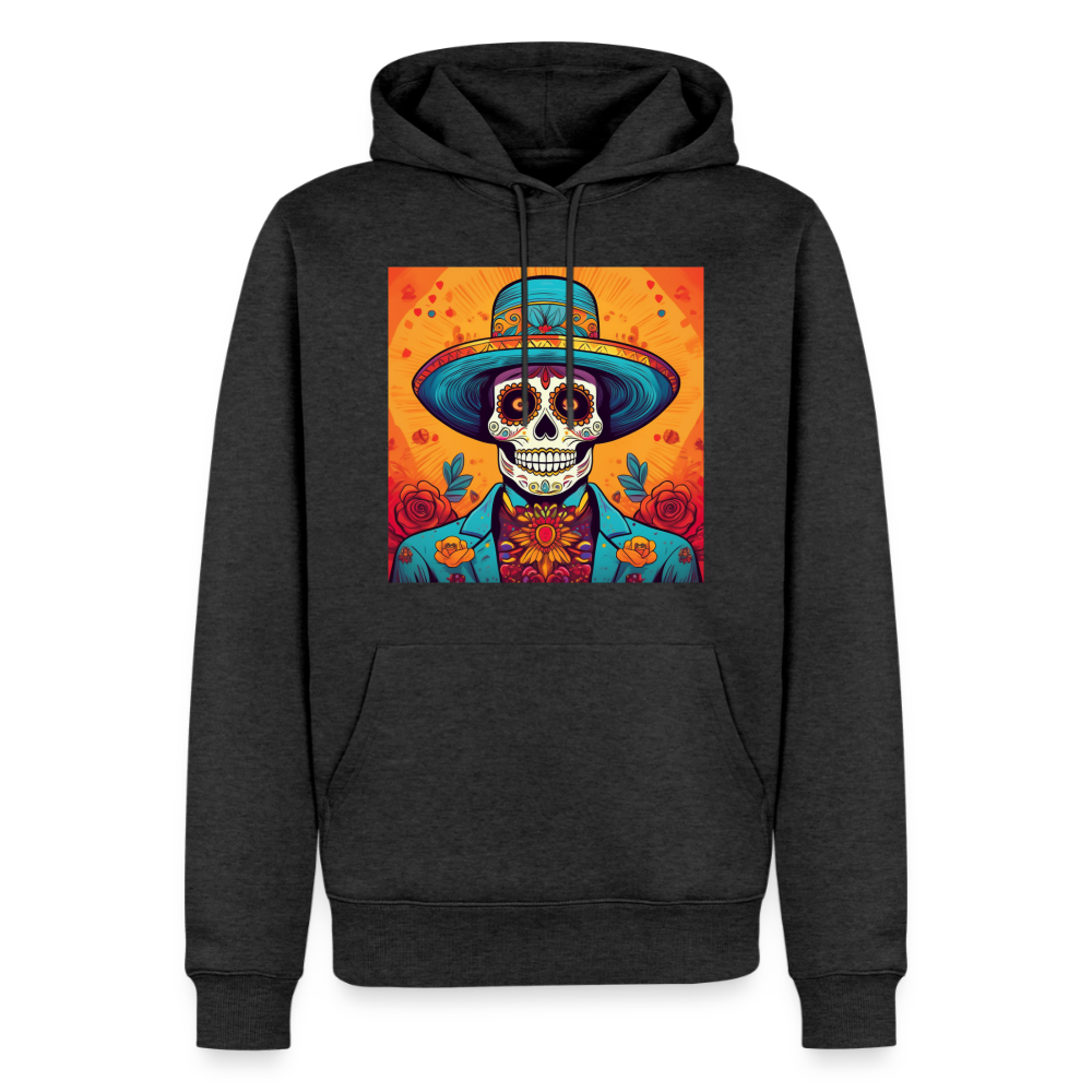 Hoodie Mexico "Hombre Muerto" - Anthrazit meliert
