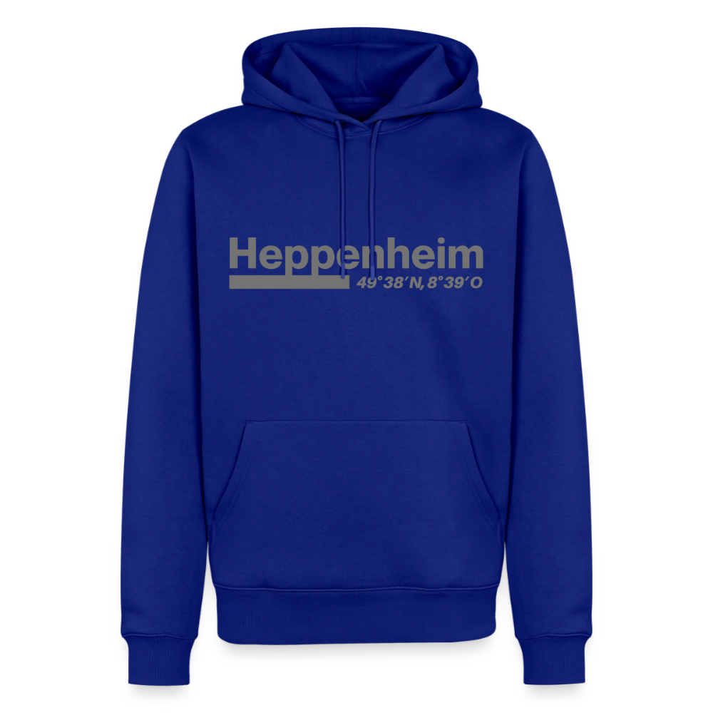 Hoodie Heppenheim "Bold GPS" - Royalblau