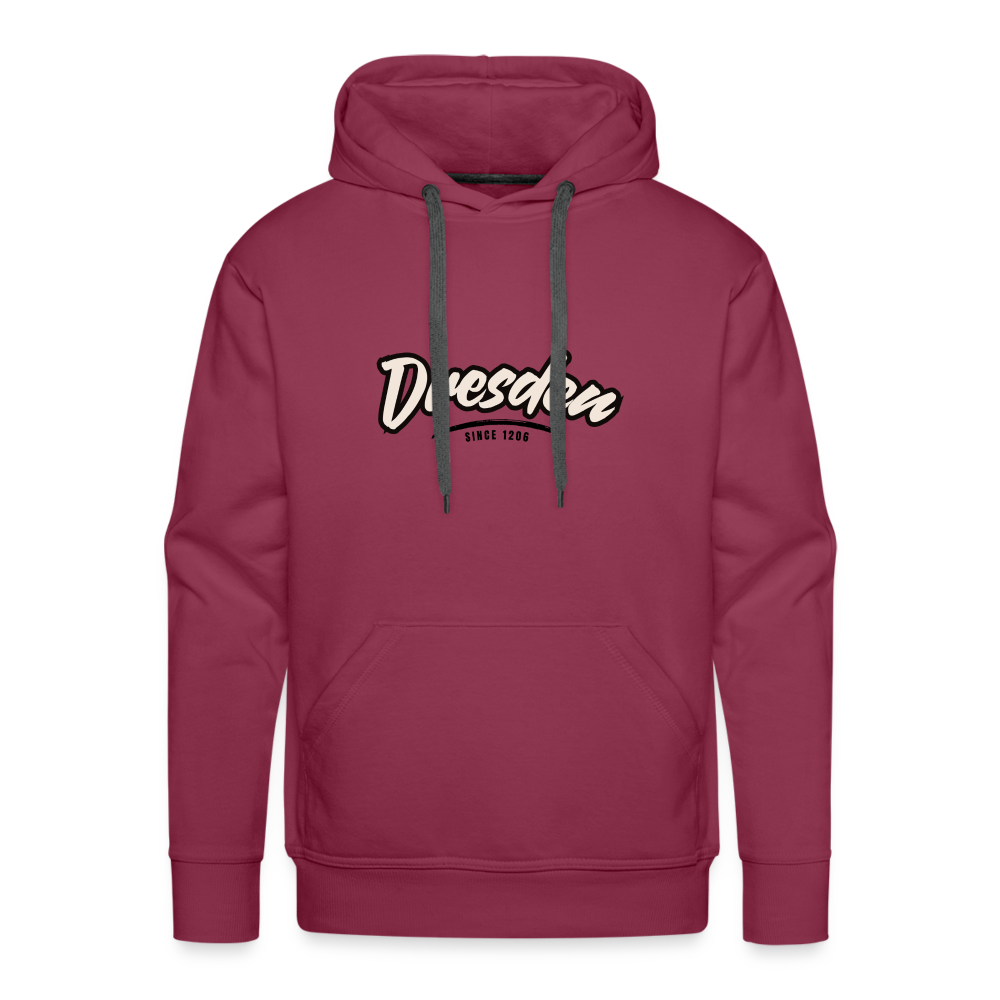 Hoodie Dresden "Graffiti Tag" - Bordeaux