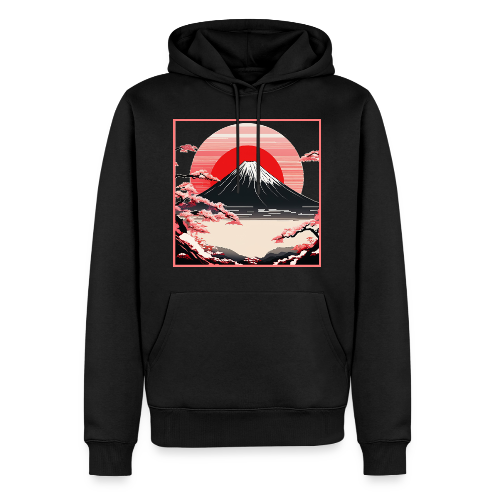 Hoodie Japan "Fuji" - Schwarz