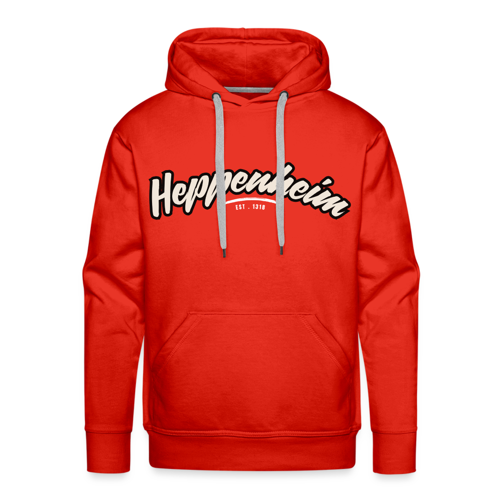 Hoodie Heppenheim "Graffiti Tag White" - Rot