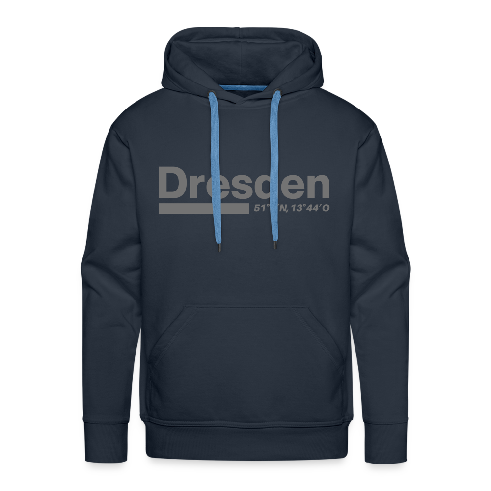 Hoodie Dresden "Bold GPS" - Navy
