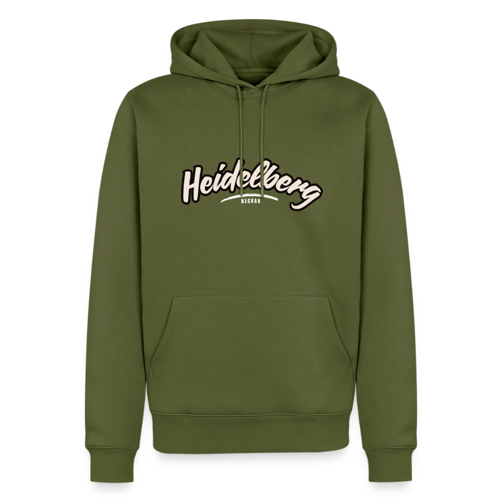 Hoodie Heidelberg "Graffiti Tag White" - Khaki