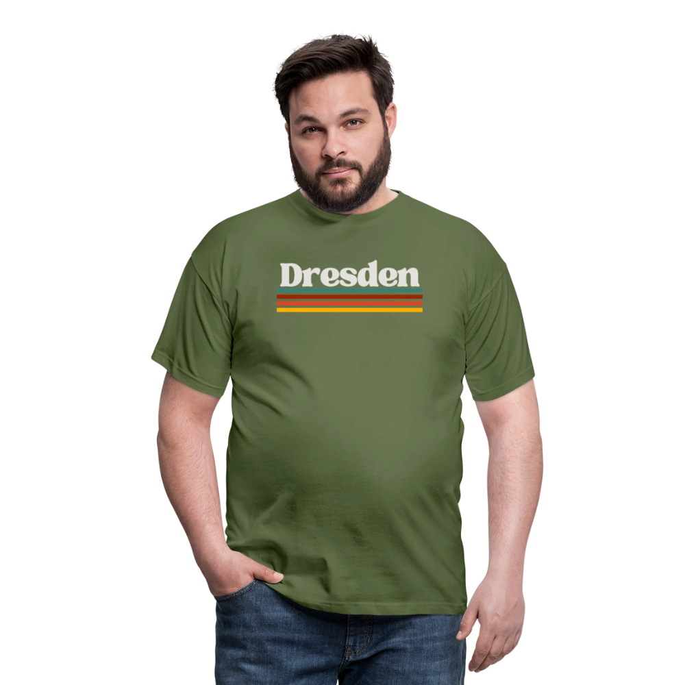 T-Shirt Dresden "Retro" - Militärgrün