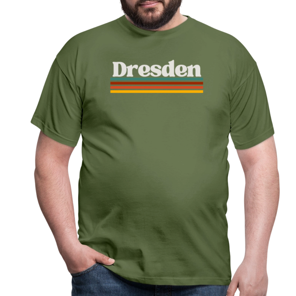 T-Shirt Dresden "Retro" - Militärgrün