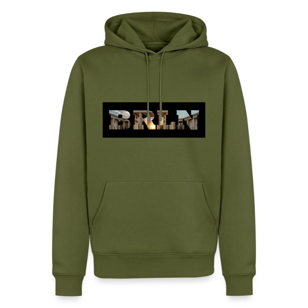 Hoodie Berlin "BRLN Brandenburger Tor" Dark Edition - Khaki