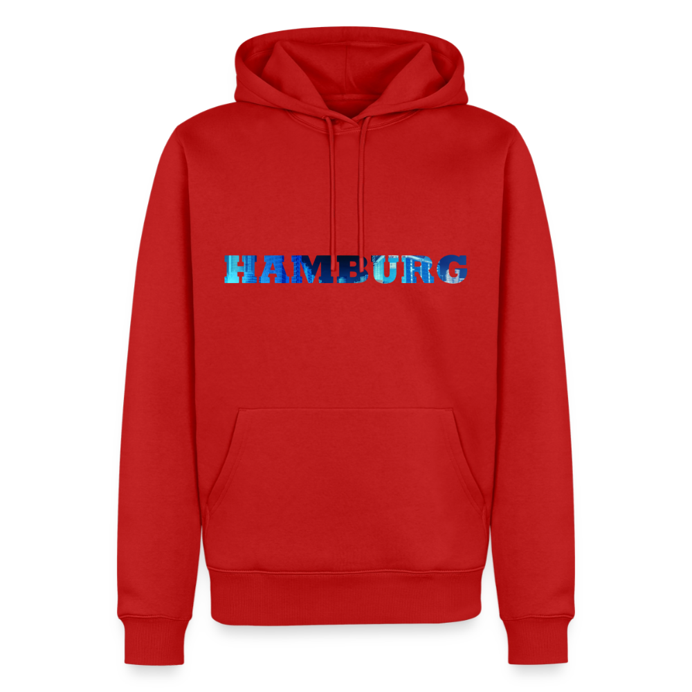 Hoodie Hamburg "Panorama Bold" - Rot