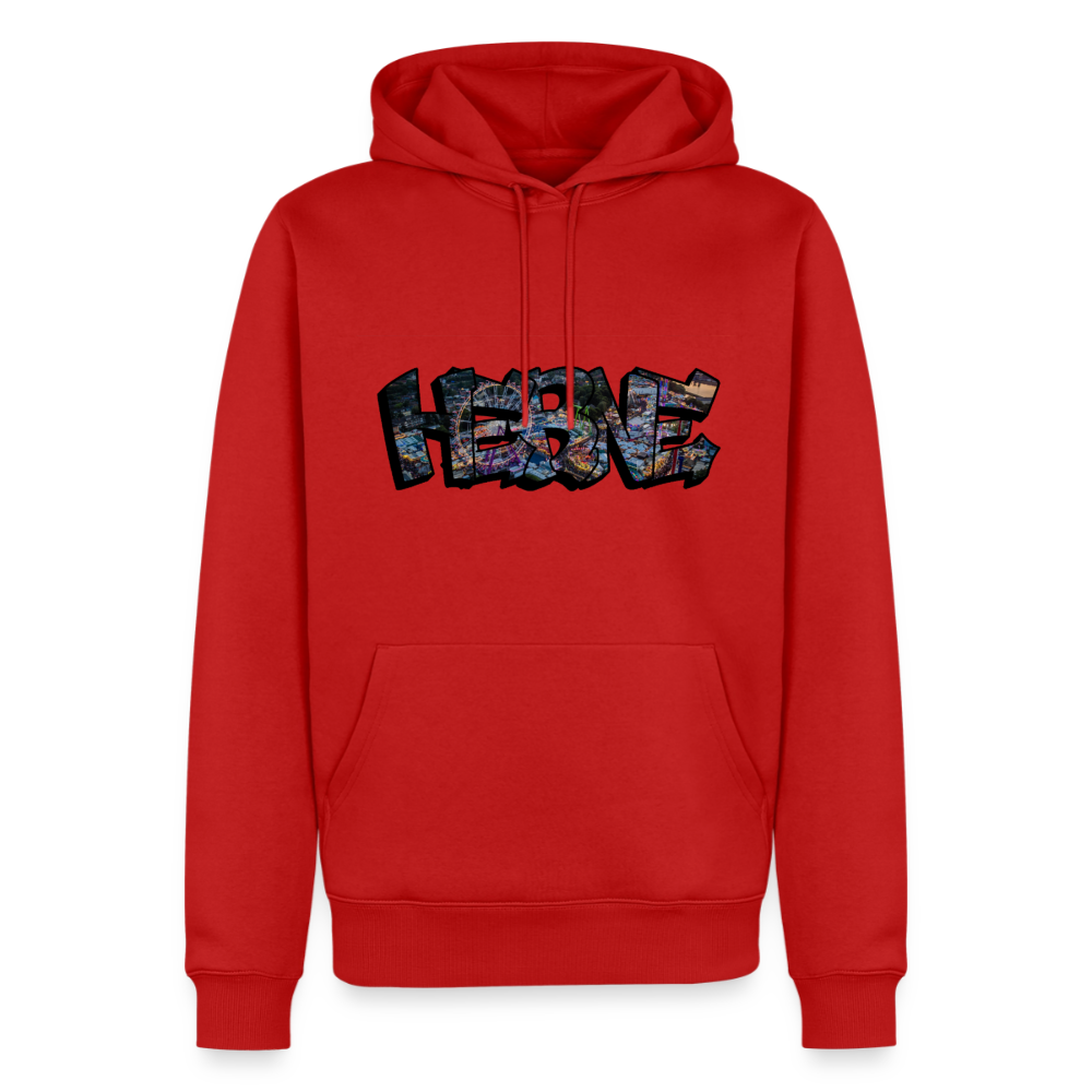 Hoodie Herne "Kirmes Night" - Rot