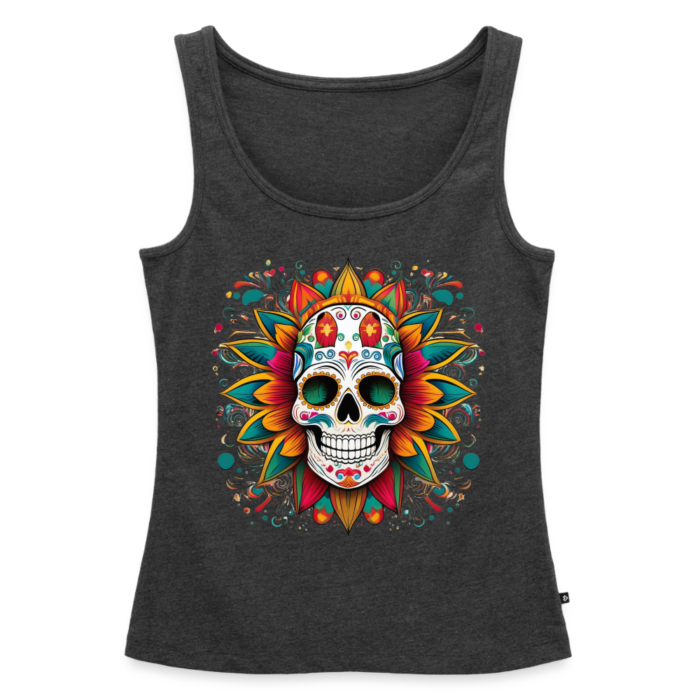 Tanktop Ladies Mexico "Craneo" - Anthrazit meliert