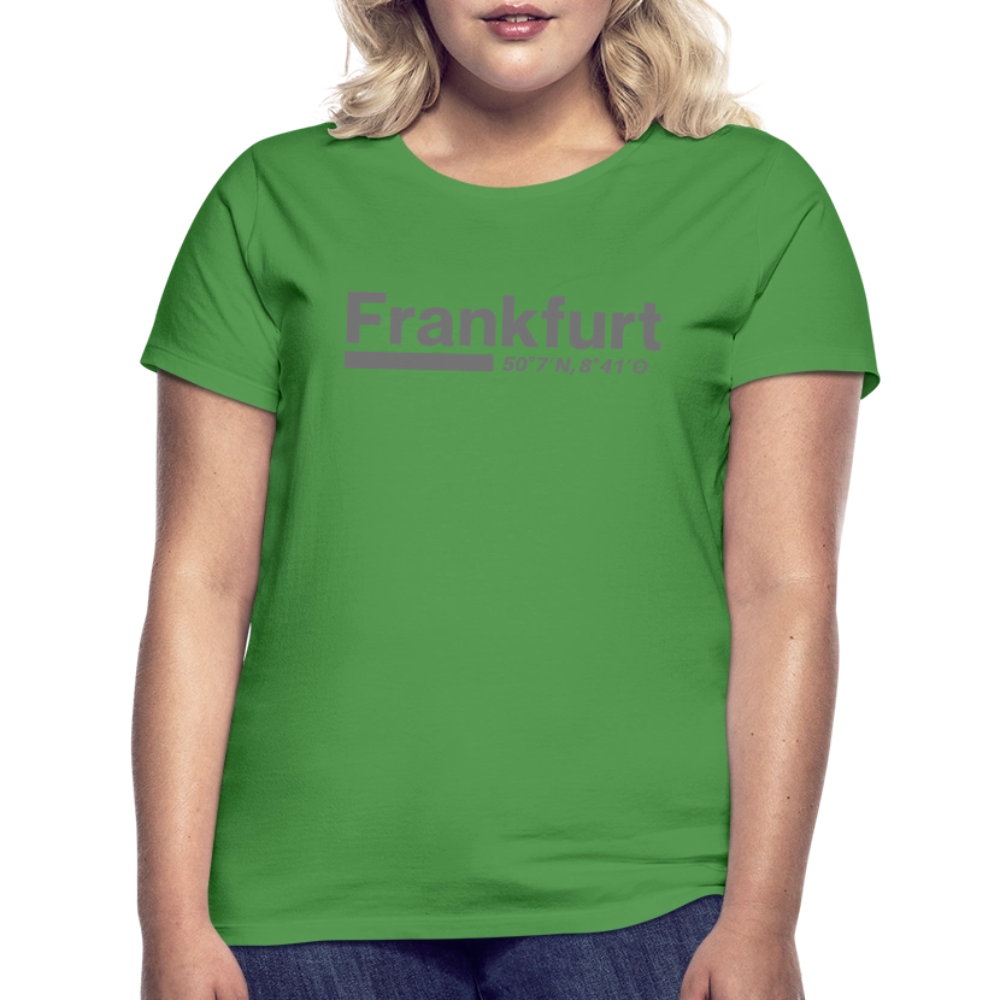 T-Shirt Ladies Frankfurt (Main) "Bold GPS" - Kelly Green