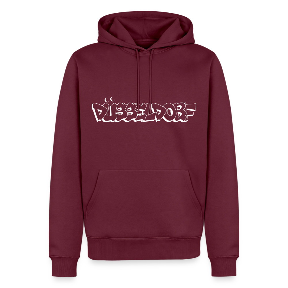Hoodie Düsseldorf "Graffiti" Bright Edition - Burgunderrot