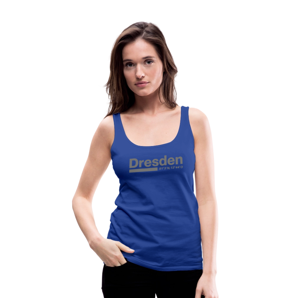 Tanktop Ladies Dresden "Bold GPS" - Königsblau