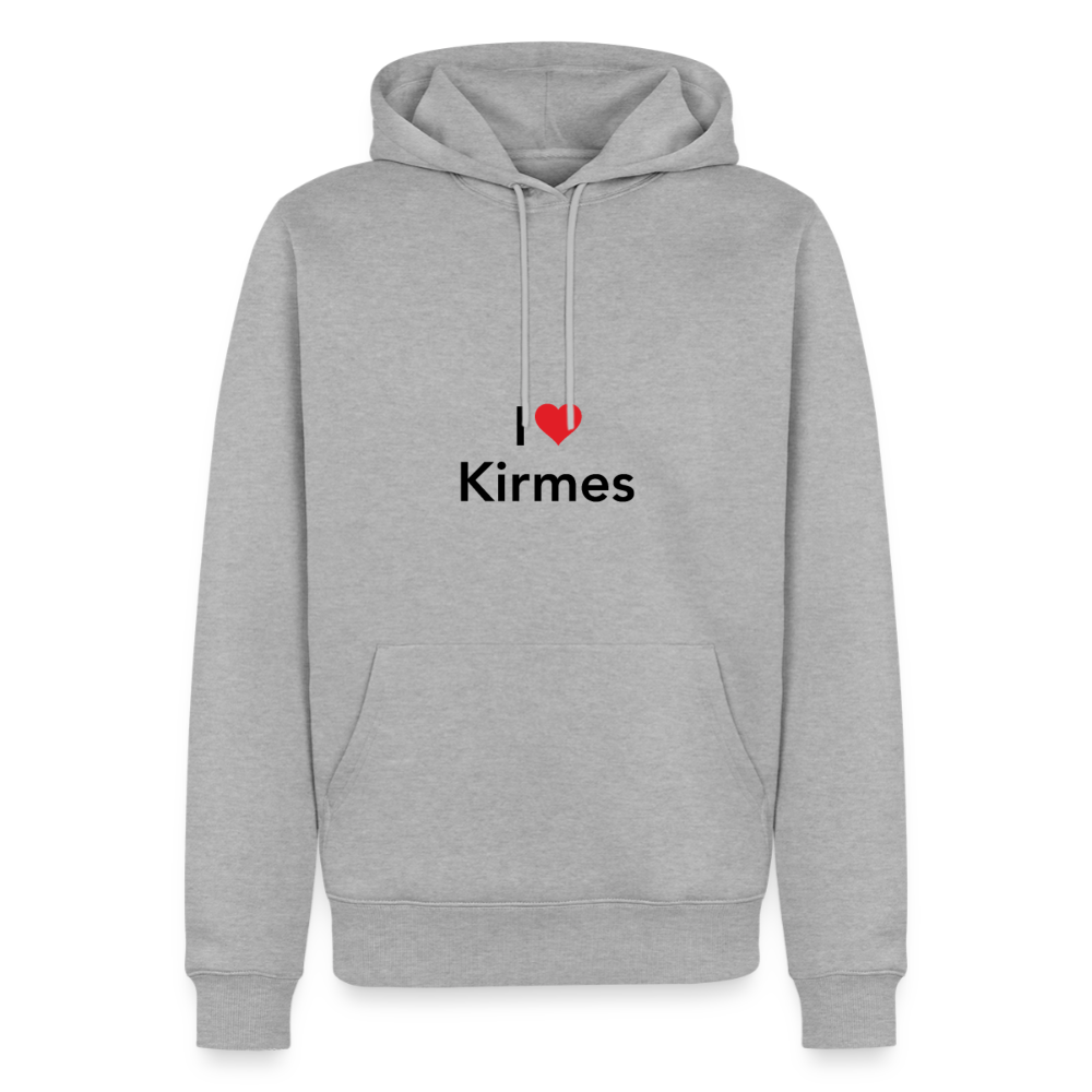 Hoodie "I Love Kirmes" Dark Edition - Grau meliert