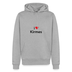 Hoodie "I Love Kirmes" Dark Edition - Grau meliert