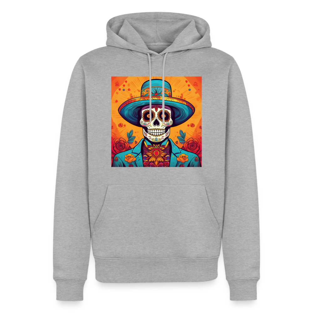 Hoodie Mexico "Hombre Muerto" - Grau meliert