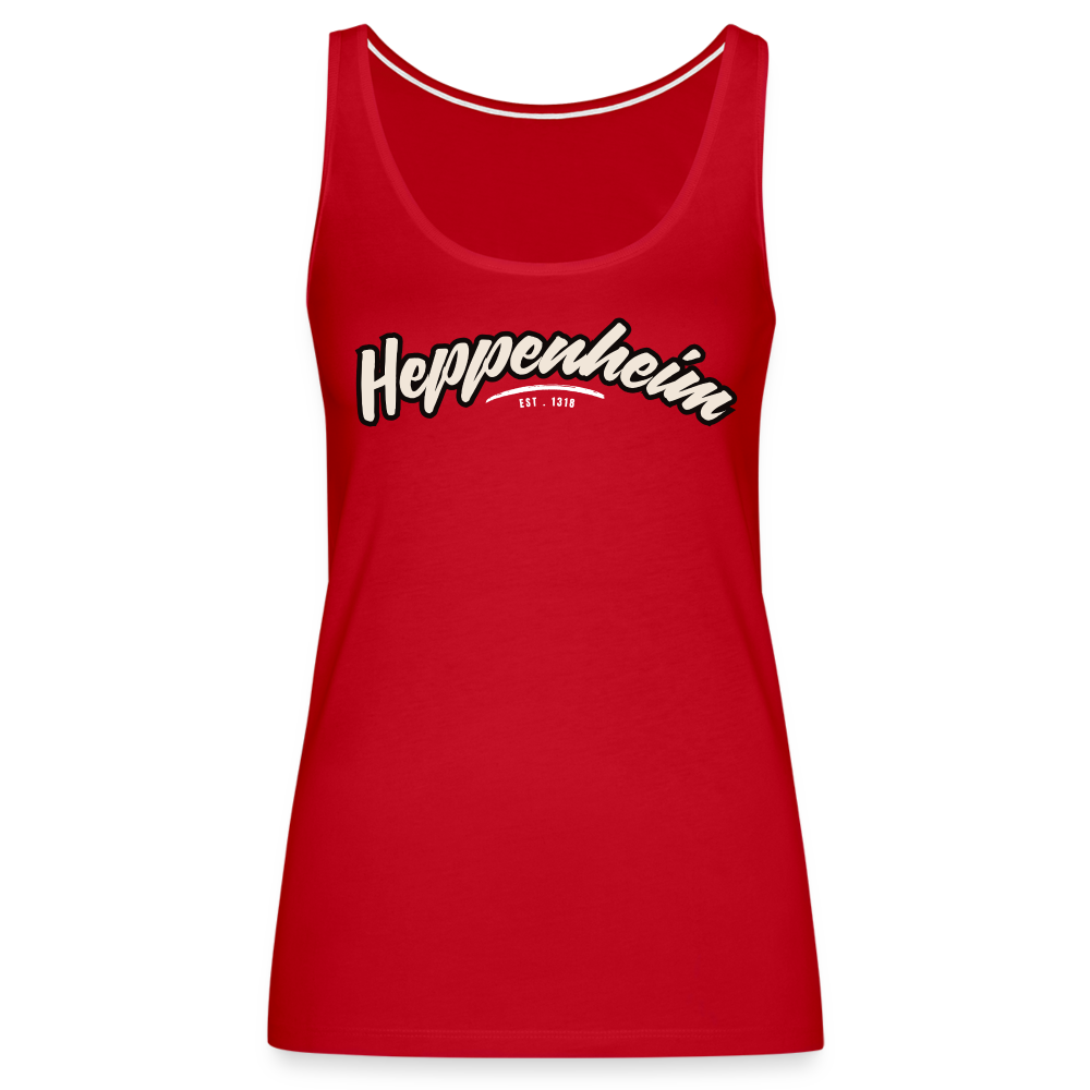 Tanktop Ladies Heppenheim "Graffiti Tag White" - Rot
