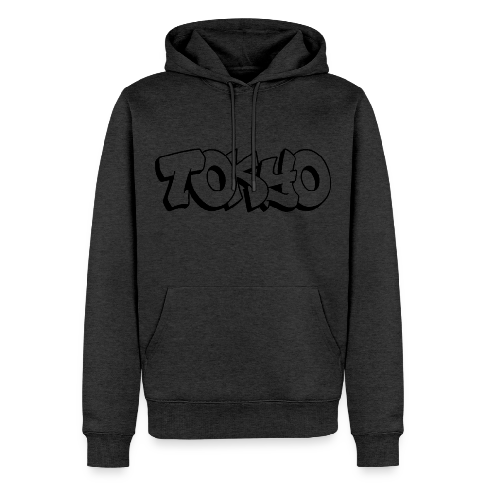 Hoodie Japan Graffiti "Tokyo Plain" - Anthrazit meliert
