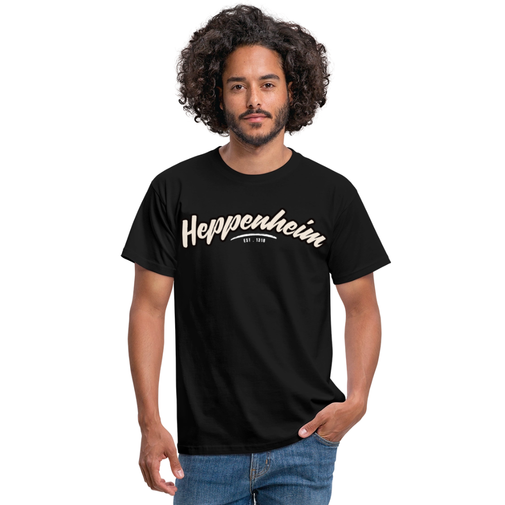 T-Shirt Heppenheim "Graffiti Tag White" - Schwarz