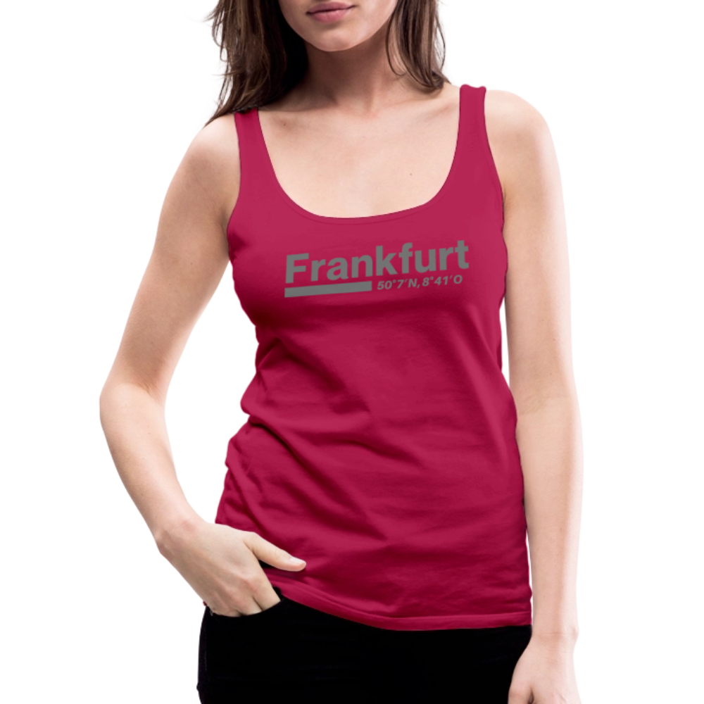 Tanktop Ladies Frankfurt (Main) "Bold GPS" - dunkles Pink