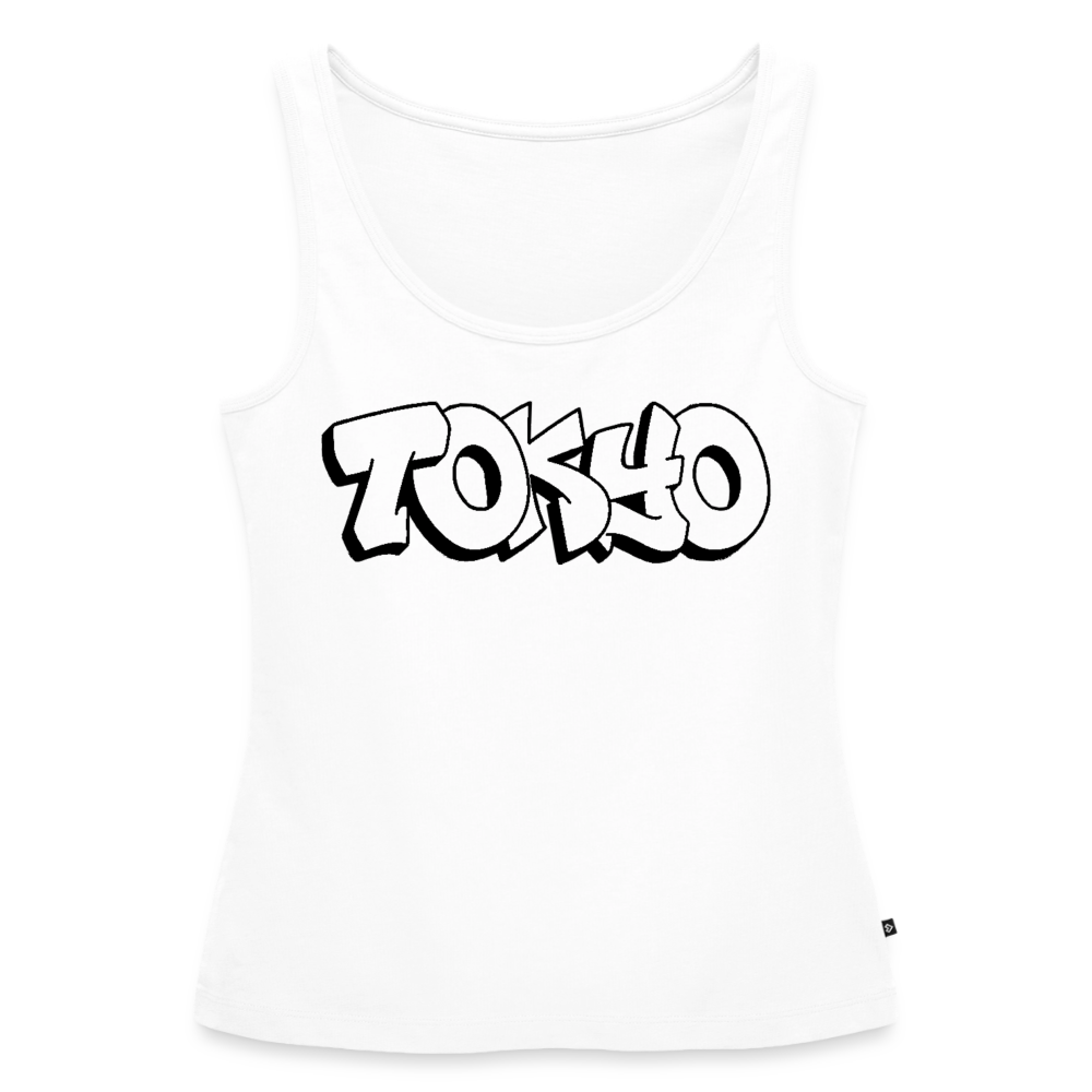 Tanktop Ladies Japan Graffiti "Tokyo Plain" - Weiß
