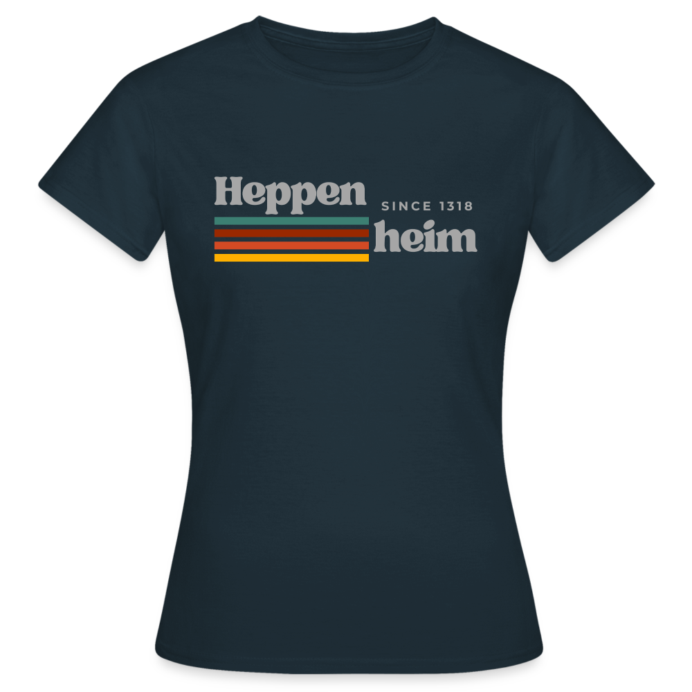 T-Shirt Ladies Heppenheim "Retro" - Navy