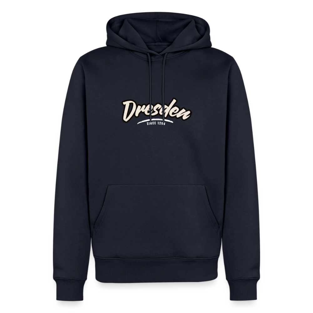Hoodie Dresden "Graffiti Tag White" - Navy