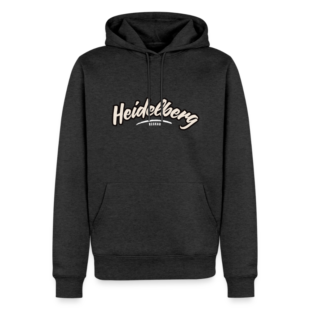 Hoodie Heidelberg "Graffiti Tag White" - Anthrazit meliert