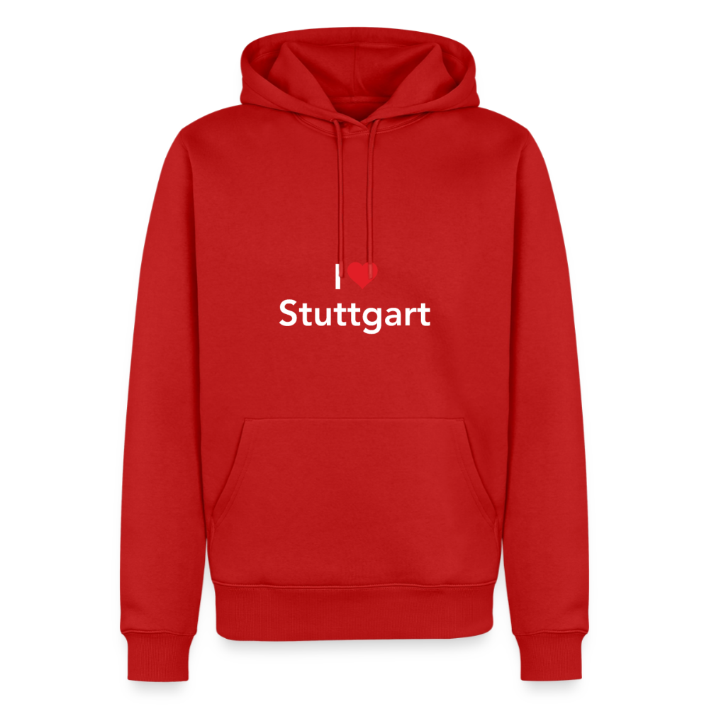Hoodie "I Love Stuttgart" Bright Edition - Rot
