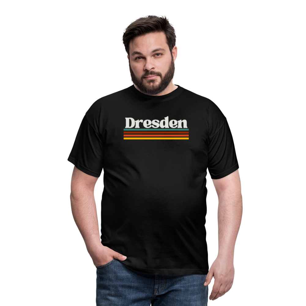 T-Shirt Dresden "Retro" - Schwarz