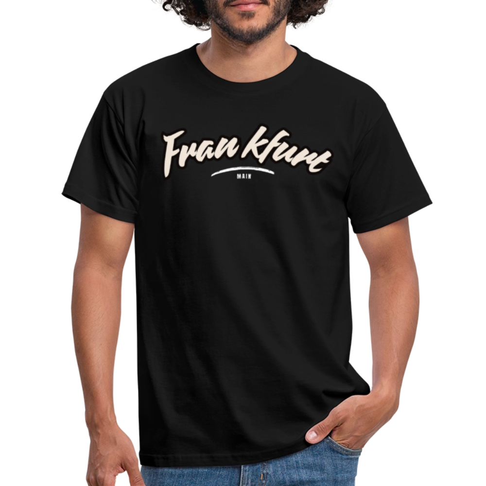 T-Shirt Frankfurt (Main) "Graffiti Tag White" - Schwarz
