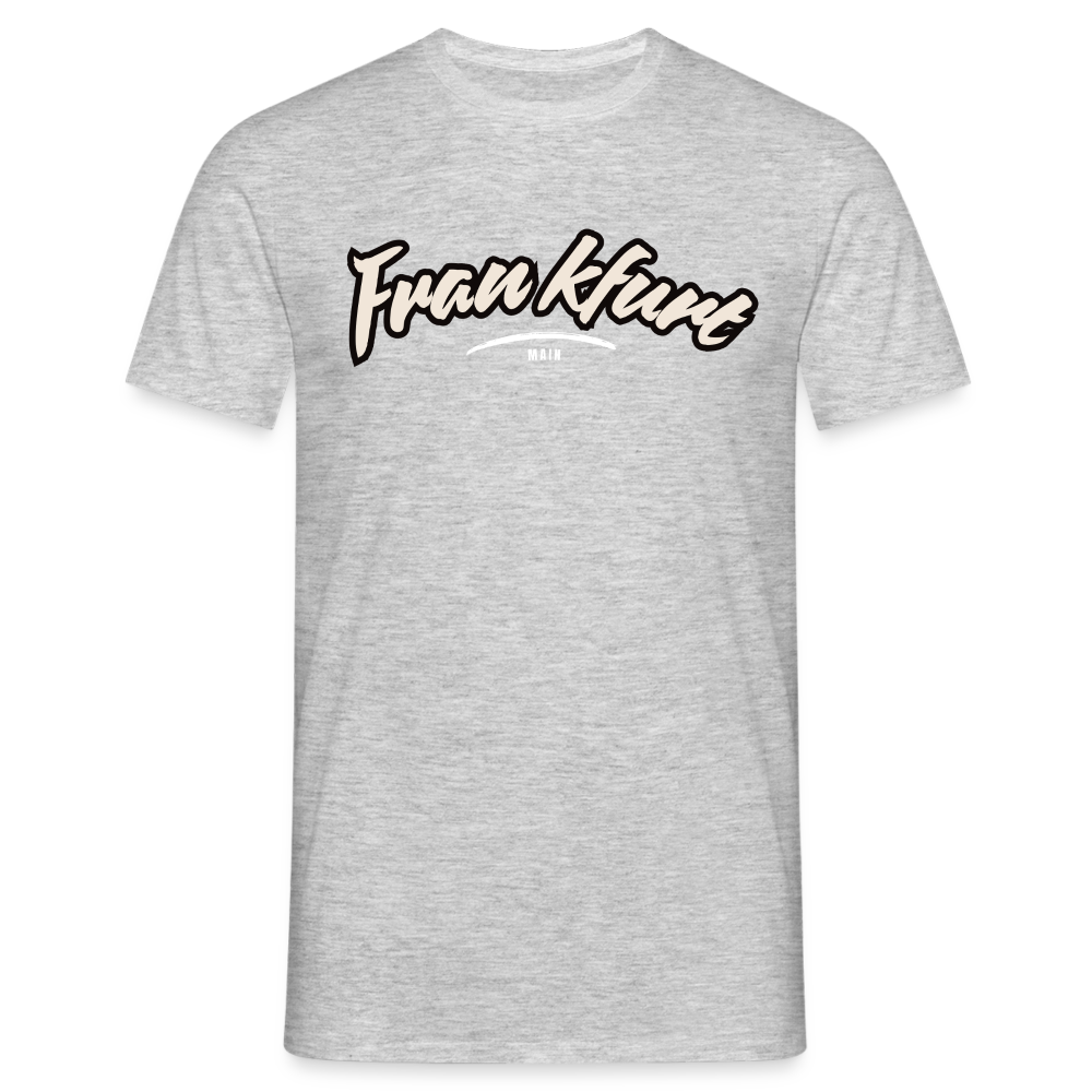 T-Shirt Frankfurt (Main) "Graffiti Tag White" - Grau meliert