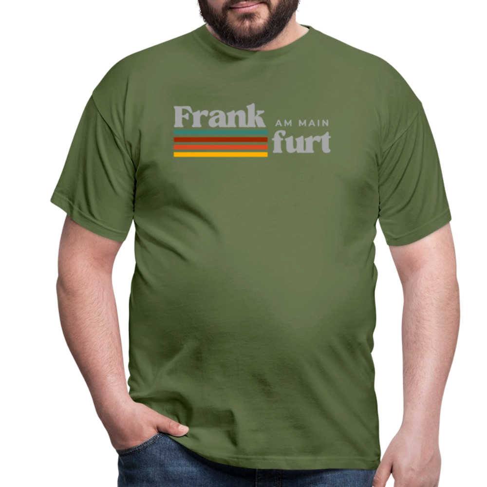 T-Shirt Frankfurt (Main) "Retro" - Militärgrün