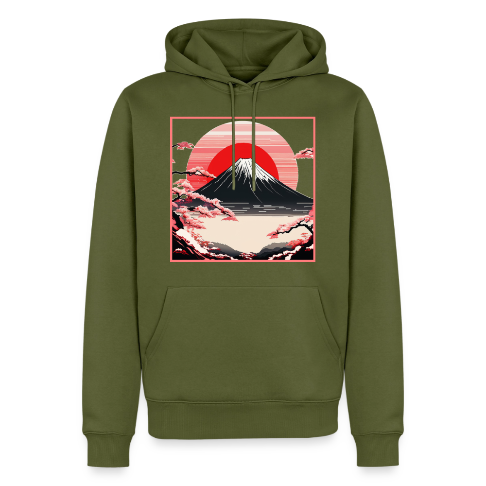 Hoodie Japan "Fuji" - Khaki