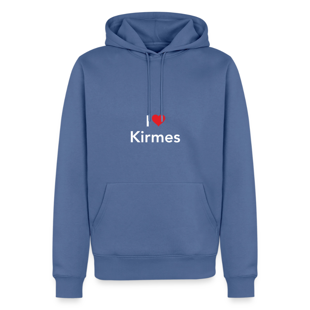 Hoodie "I Love Kirmes" Bright Edition - Taubenblau