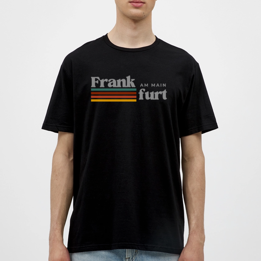 T-Shirt Frankfurt (Main) "Retro" - Schwarz