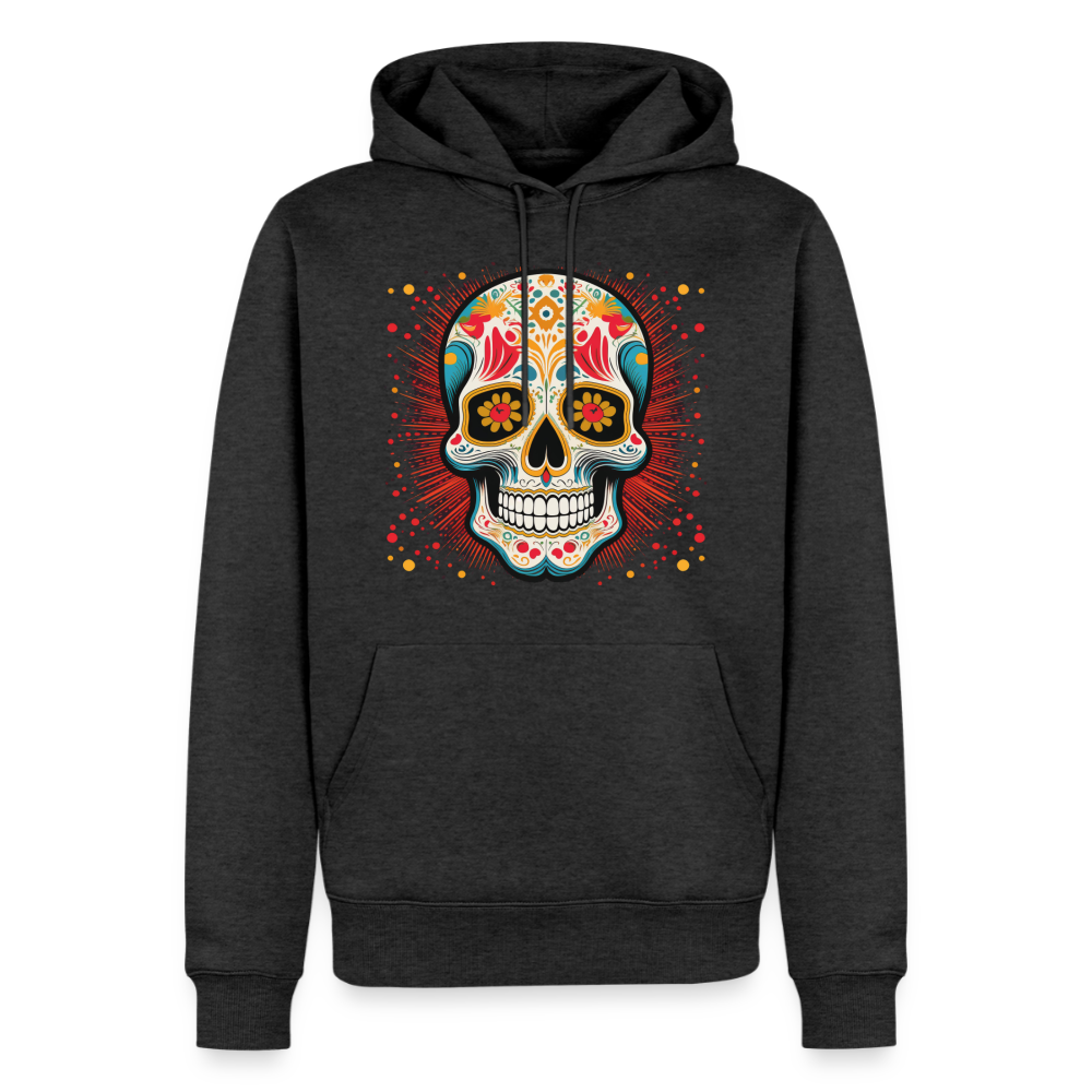 Hoodie Mexico "Craneo Dos" - Anthrazit meliert