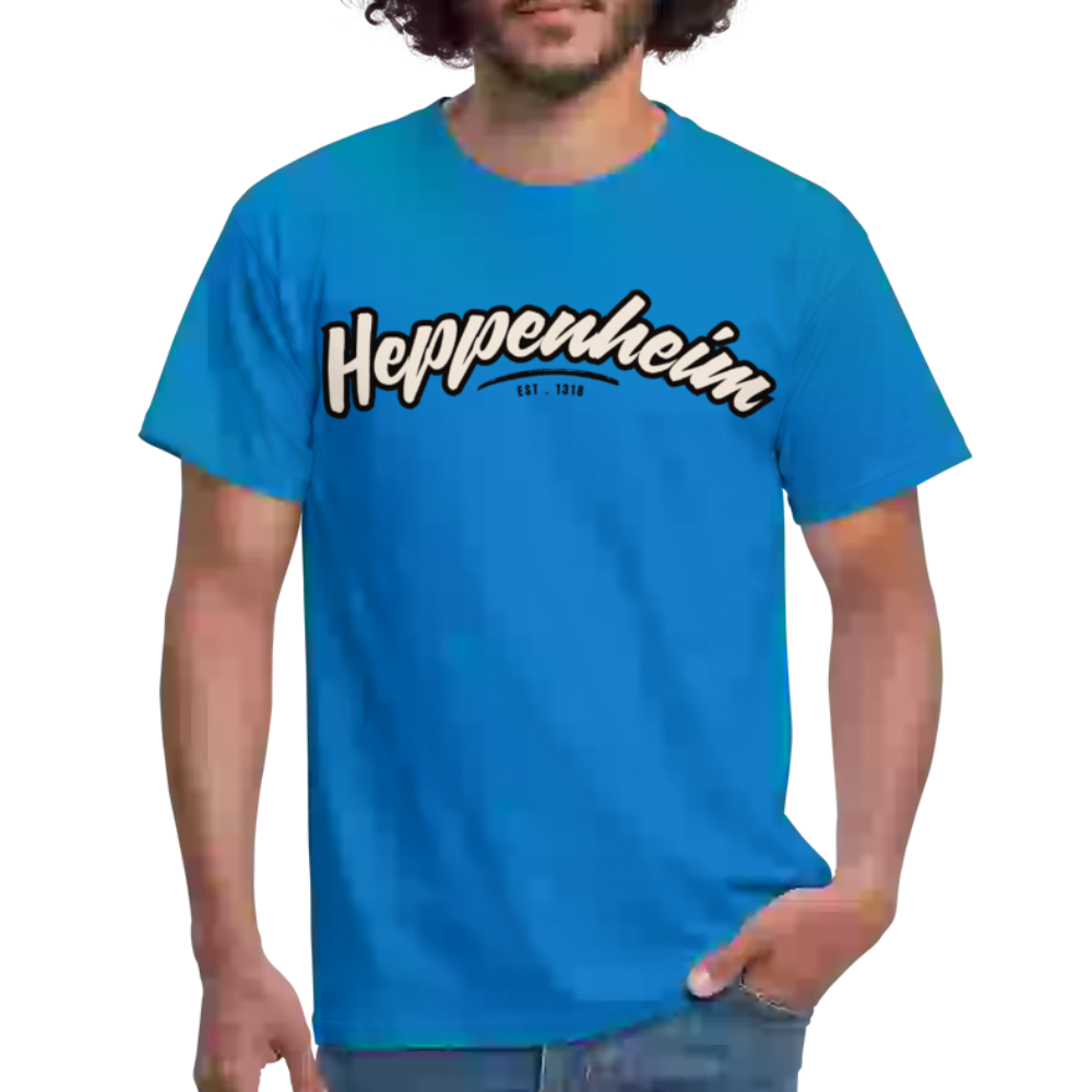 T-Shirt Heppenheim "Graffiti Tag" - Royalblau