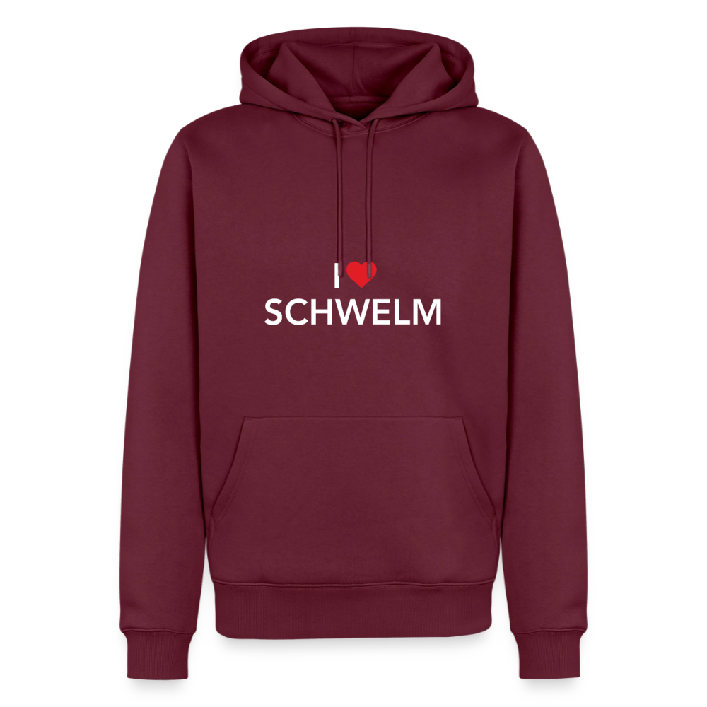 Hoodie I Love Schwelm - Burgunderrot