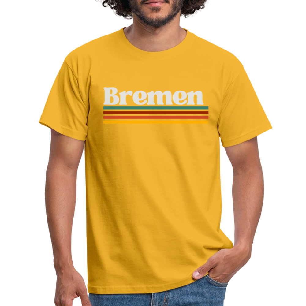 T-Shirt Bremen "Retro" - Gelb