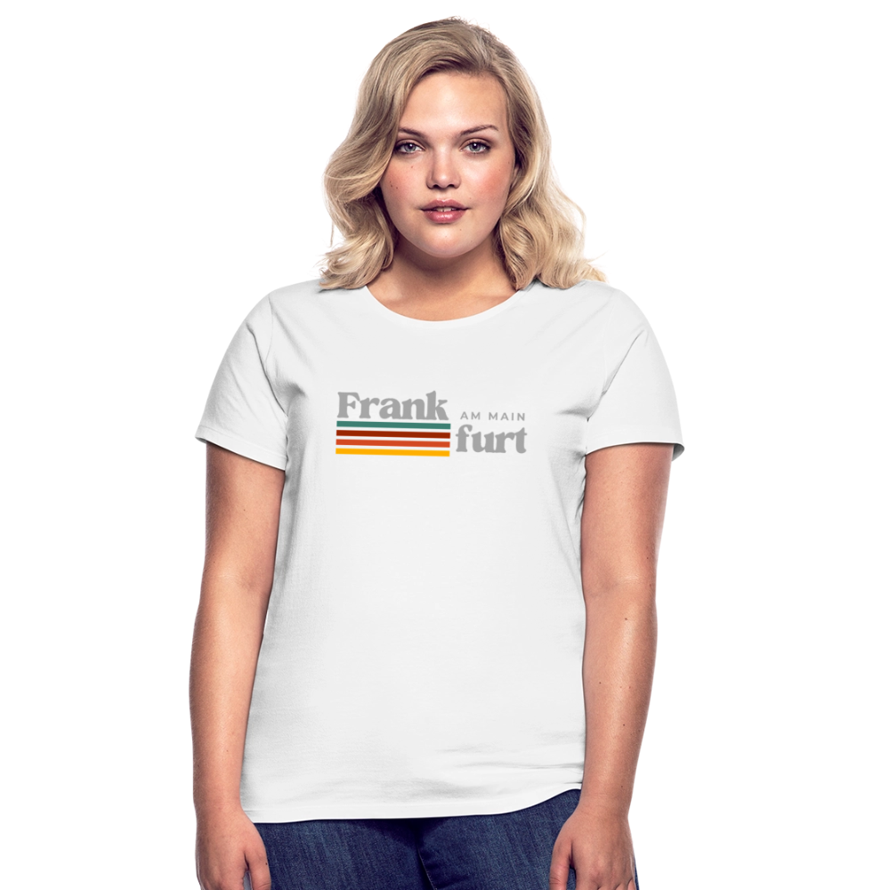 T-Shirt Ladies Frankfurt (Main) "Retro" - Weiß