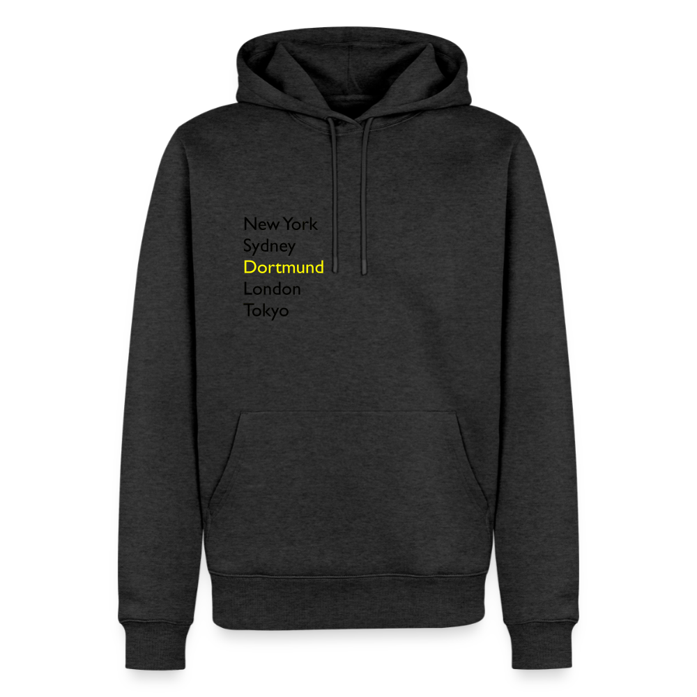 Hoodie Dortmund "Metropolen" Dark Edition - Anthrazit meliert