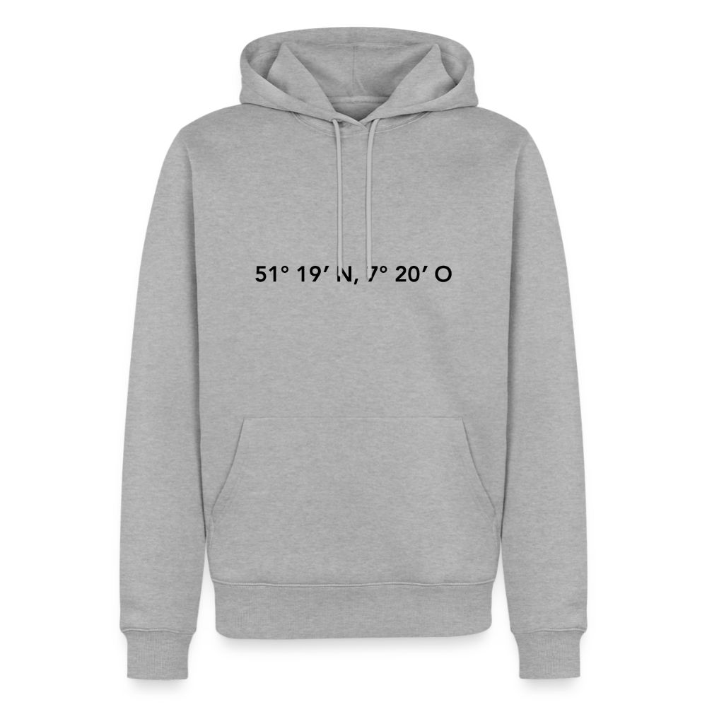 Hoodie Gevelsberg "GPS" Dark Edition - Grau meliert