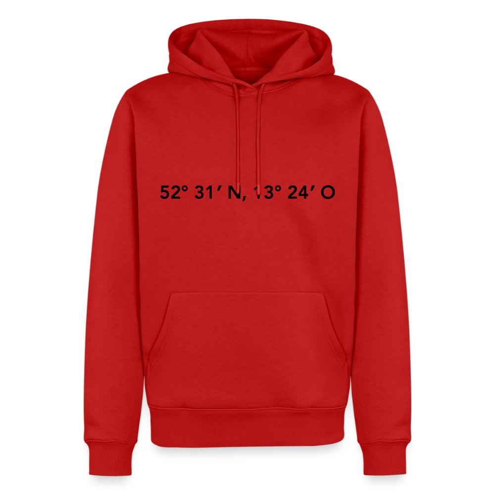 Hoodie Berlin "GPS" Dark Edition - Rot