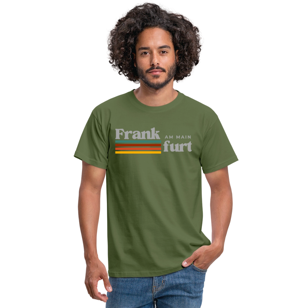 T-Shirt Frankfurt (Main) "Retro" - Militärgrün